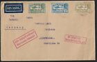 BRITISH INDIA CALCUTTA TO GERMANY AIR MAIL KING GEORGE V STAMPS ON COVER 1930