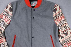 Vtg Moss Clothing Co Jacket Mens Size XXL Varsity AZTEC 90s Y2K Grunge Retro