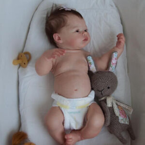 18In Real Newborn Girl Full Body Silicone Reborn Baby Doll Anatomically Correct