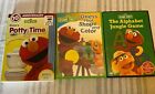 Lot Of 3 Sesame Street DVDs:  Alphabet Jungle Game, Potty Time, Guess That Shape
