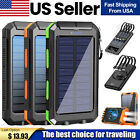 Super 10000000mAh USB Portable Charger Solar Power Bank for Cell Phone 2024