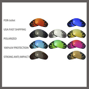 US Replacement Polarized Lenses for-Oakley Juliet Sunglasses Anti Scratch