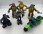 5 Viacom Teenage Mutant Ninja Turtles Action Figures & Bike 2012