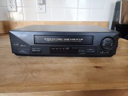 SHARP VCR VC-H810U - 4-Head HiFi Stereo VHS Player Recorder - TESTED - No Remote