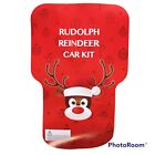 Rudolph Reindeer Car Kit 2 Antlers Red Nose Brown Tail Christmas Car Decoration