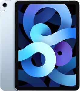 Apple iPad Air 4 (2020) | Fully Unlocked, Blue, 64GB, 10.9 in Screen |Grade B-