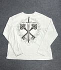 Y2K Gothic Tattoo  Sword Style Grahphic Thermal Long Sleeve Shirt Men's Size 2XL