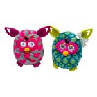 Furby Boom Hasbro Lot 2 Blue Peacock and Pink Hearts Working 2012