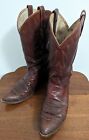 Vintage Western Cowboy Men's Brown Dan Post Leather Worn Boots Size 11