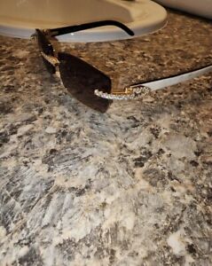 cartier sunglasses With Moissanite Stones