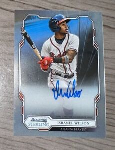 New Listing2019 Bowman Sterling #BSPA-IW Isranel Wilson Prospect & Rookie Auto Braves