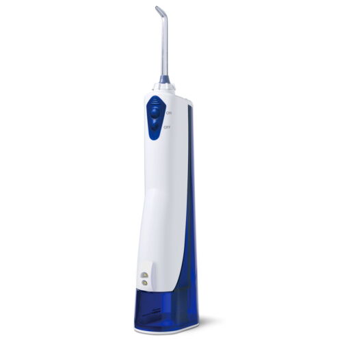 Waterpik Cordless Portable Rechargeable Water Flosser, WP-360 White and Blue US