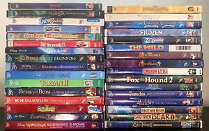 32x Disney/Pixar DVD Lot (Wall-E, Frozen, Pinocchio, Aladdin, Descendants)