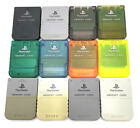 Sony Playstation 1 PS1 Official OEM 15 Block Memory Card Import Pick Your Color
