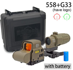 HHS G33 Magnifier Holographic With 558 Sight Red Green Dot Hunting Scope clone