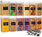 12 PC Airtight Food Storage Containers Set for Kitchen and Pantry Organization