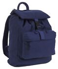 Rothco Canvas Daypack - Navy Blue Backpack School Bag - Hiking Bag Gear Bag