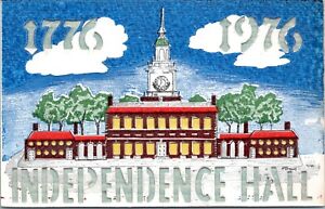 Hold To Light Bicentennial Postcard- Independence Hall Philadelphia Pennsylvania