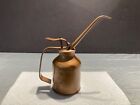 Vintage Copper Thumb Pump Oil Can With Spout Unbranded