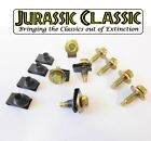 46-80 Ford 8pk 5/16-18 Body Fender U-Nuts & Yellow Zinc Hex Head Bolts w Washers (For: 1963 Ford Falcon)