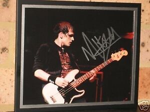 MY CHEMICAL ROMANCE - SIGNED - MIKEY WAY - FRAME NOT INCLUDED
