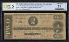T-70 Confederate $2 - Signed Georgetown, SC / May 28, 1865 - P. K. Pike PCGS 25