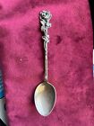 Harlequin Repousse Rose Sterling Silver Demitasse Spoon