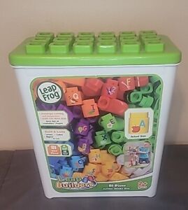 Leap Frog Leap Builders 81 Piece Jumbo Blocks Box  Age 2+ Pre-owned