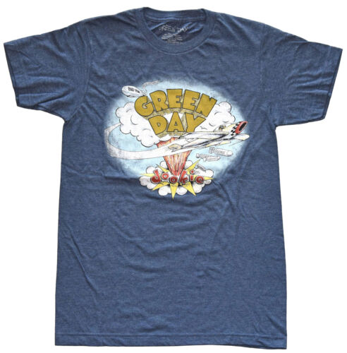 Green Day Dookie Navy Heather Men's Graphic T-Shirt New