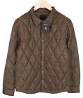 SCOTCH & SODA Atelier 50 Men Jacket Brown Patterned Quilted Snaps Collared