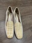 california magdesians Made In USA  Leather Slip On Animal Print Heels Size 7