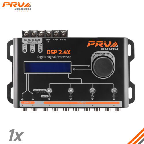 PRV Audio DSP 2.4X Crossover & EQ 4 Channel Full DSP Digital Signal Processor