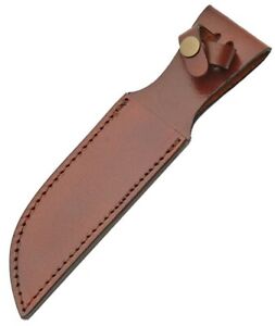 Brown Leather Sheath For Your Fixed-Blade Knife Made To Fit Up To 6-Inch Blade
