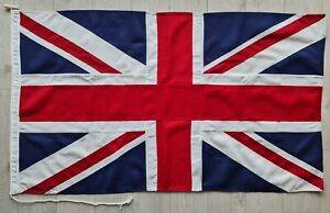 Union Jack MoD premium sewn woven flag 5x3ft toggle UK stitched cotton lik cloth