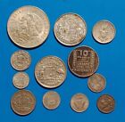 World Coin Silver Lot - 12 Coins - 12 Different Countries - 73g - #147