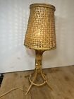 #1 lamp vintage 1950 in rattan wicker
