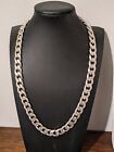 Heavy Sterling Silver .925 Miami Cuban 12mm Mens Chain. About 21 Inches. 153g