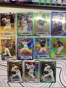 2022 Topps Chrome Refractor Auto Card Lot ~ 11 Cards (6 Numbered)