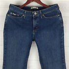 Lee Women's 10 Petites Natural Bootcut Below Waist Blue Dark Wash Denim Jeans