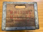 Vintage Whiting Milk Crate Wood and Steel