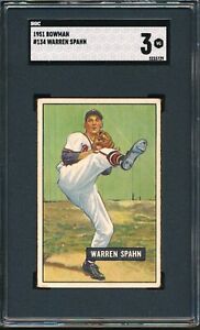 1951 Bowman #134: WARREN SPAHN 