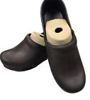 DANSKO Professional CLOGS Size 39- 8.5-9  Antique Brown/Black  Leather NIB