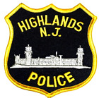 New ListingHIGHLANDS NEW JERSEY NJ Sheriff Police Patch TWIN LIGHTS LIGHTHOUSE