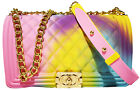 Color Handbags Ladies Shoulder Bag PVC Fashion Color Matte Jelly