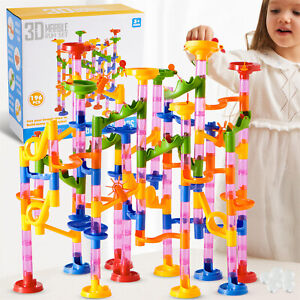 196pcs Marble Run Construction STEM Toy Blocks Gift for Kids Toddler Aged 3 4 5+