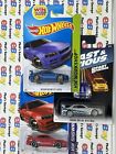 Hot Wheels Nissan Skyline R35 LOT of (3) GT-R BLUE RED SILVER w/protectors