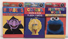Sesame Street Set Of 3 Educational Flash Cards Words, Numbers, Colors & Shapes