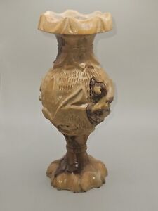 New Listing Vintage Wooden Vase Hand Carved Home Decor
