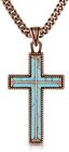 Montana Silversmiths Eternal Life Christan Faith Turquoise Cross Necklace
