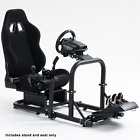 Marada Sim Racing Cockpit with Seat Wheel Stand Fit Logitech G29 G920 G923 GPRO